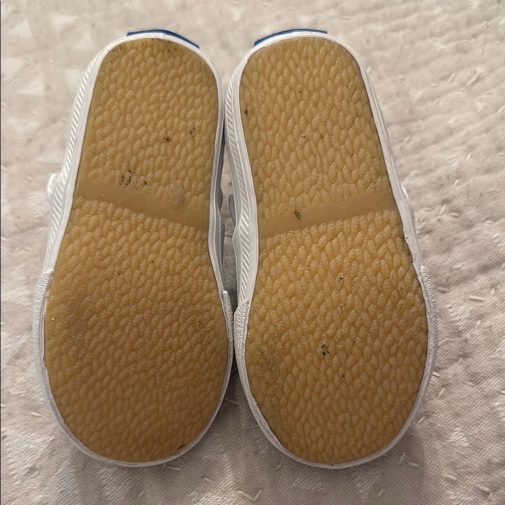 Keds White Canvas Sneakers with Velcro Strap - Picture 3 of 3